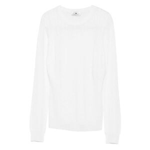 ELISABETTA FRANCHI Crew Neck Knit Sweater Women IVORY Sweaters & Knitwear